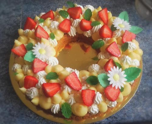 Sablé citron chantilly