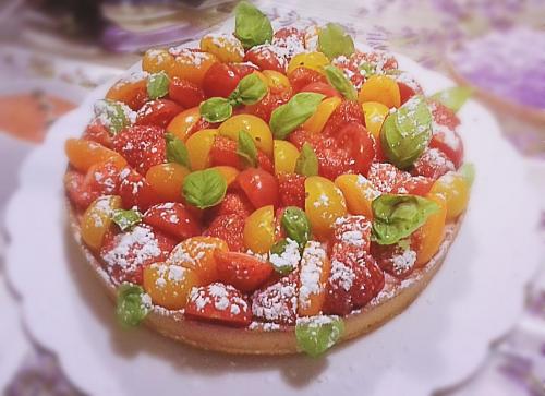 Tarte fraises tomates