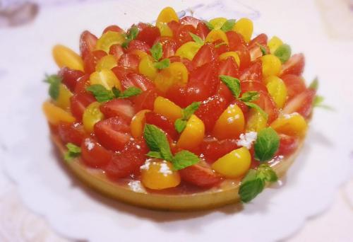 Tarte fraises tomates