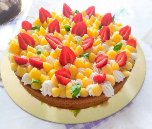Sablé citron chantilly