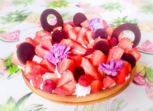 Tarte fraises framboises