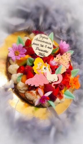Sablé fruits thème Princesse