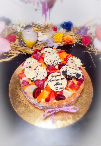 Charlotte fruits Thème Moutons